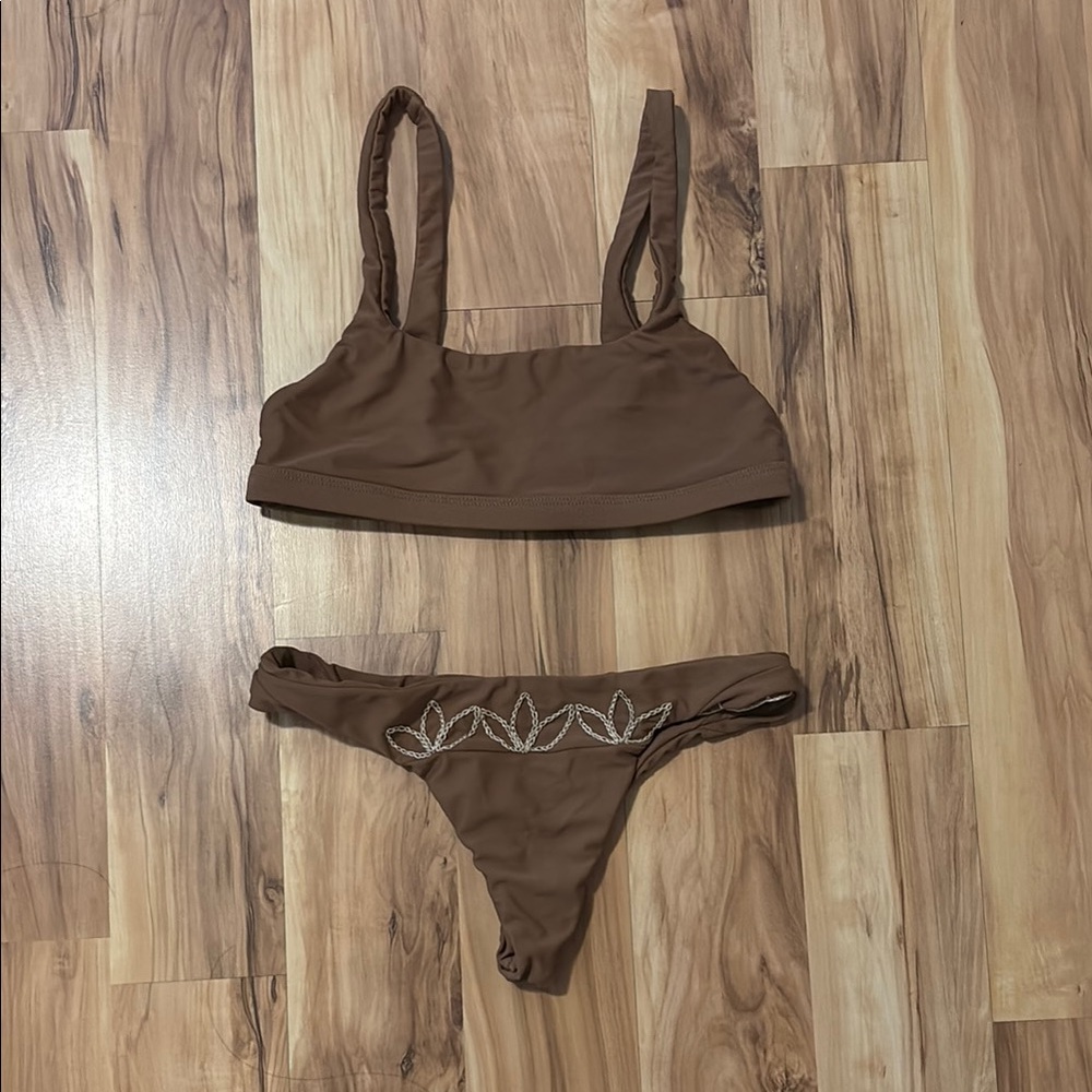 Benoa Brown Bikini Set